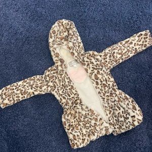 Leopard Girls Coat